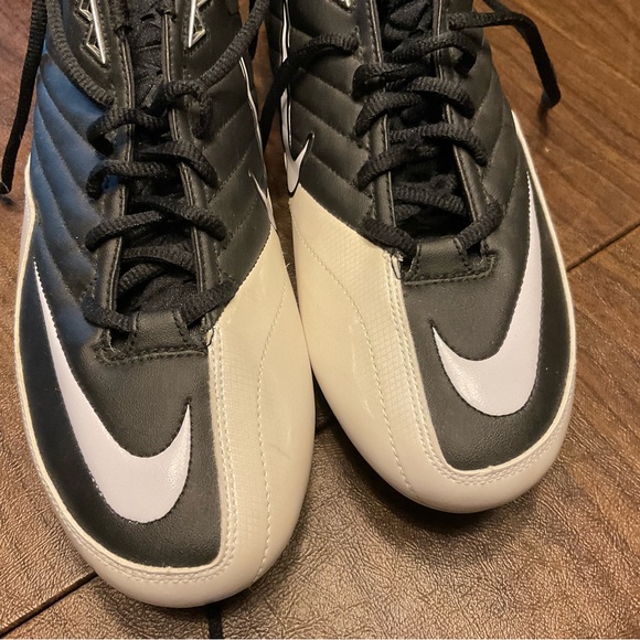 Nike Super Speed D Low Men's Size 12 Football Cleats Black/White Nike 396238-001 - Picture 13 of 13